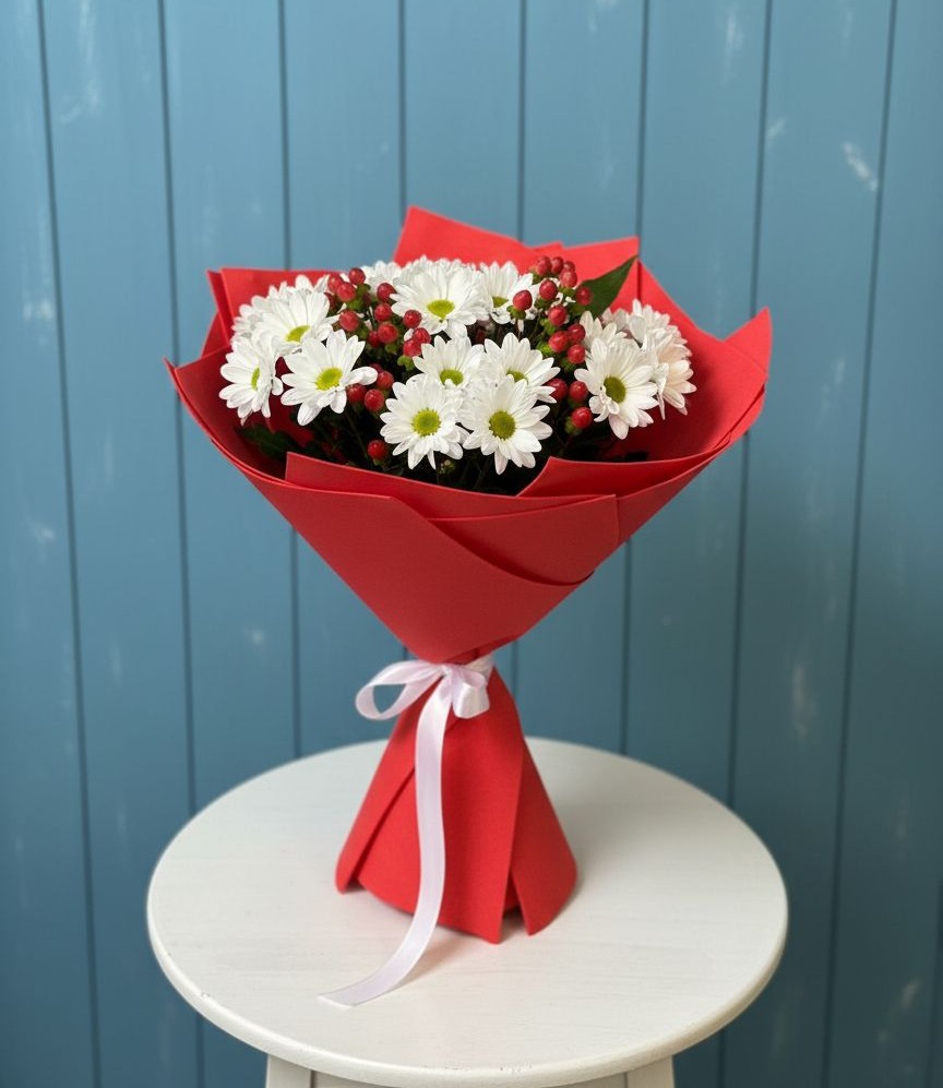 Букет цветов из: Хризантемы в Сенном Краснодарский край