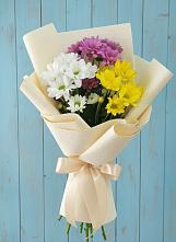 Букет цветов из:  Хризантемы #REPLACE_PRED# Сенном Краснодарский край