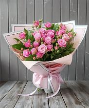 Букет Розовый кустик #REPLACE_PRED# Сенном Краснодарский край