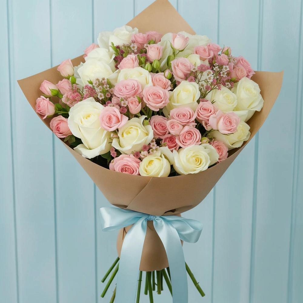 Букет цветов из: Розы в Сенном Краснодарский край