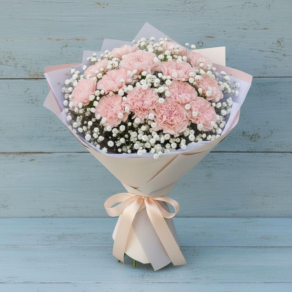 Букет цветов из: Гвоздики в Сенном Краснодарский край