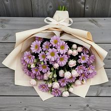 Букет цветов из:  Розы и Хризантемы #REPLACE_PRED# Сенном Краснодарский край