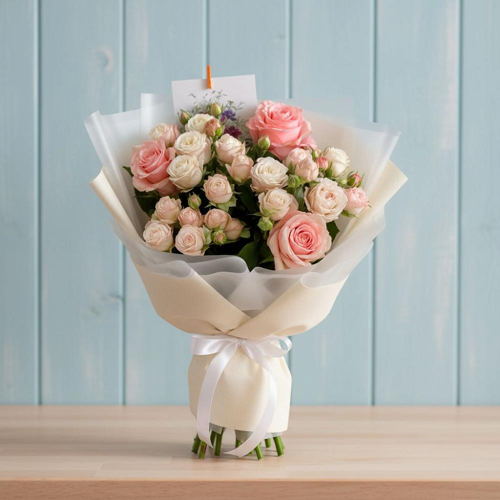 Букет цветов из: Розы в Сенном Краснодарский край