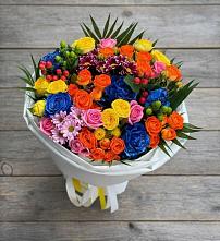 Букет цветов из:  Розы и Хризантемы в Сенном Краснодарский край