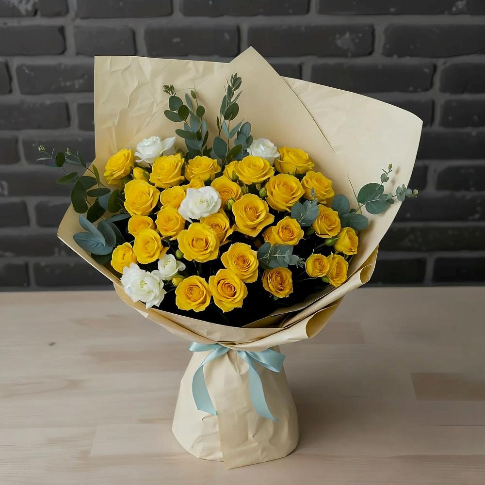 Букет цветов из: Розы в Сенном Краснодарский край