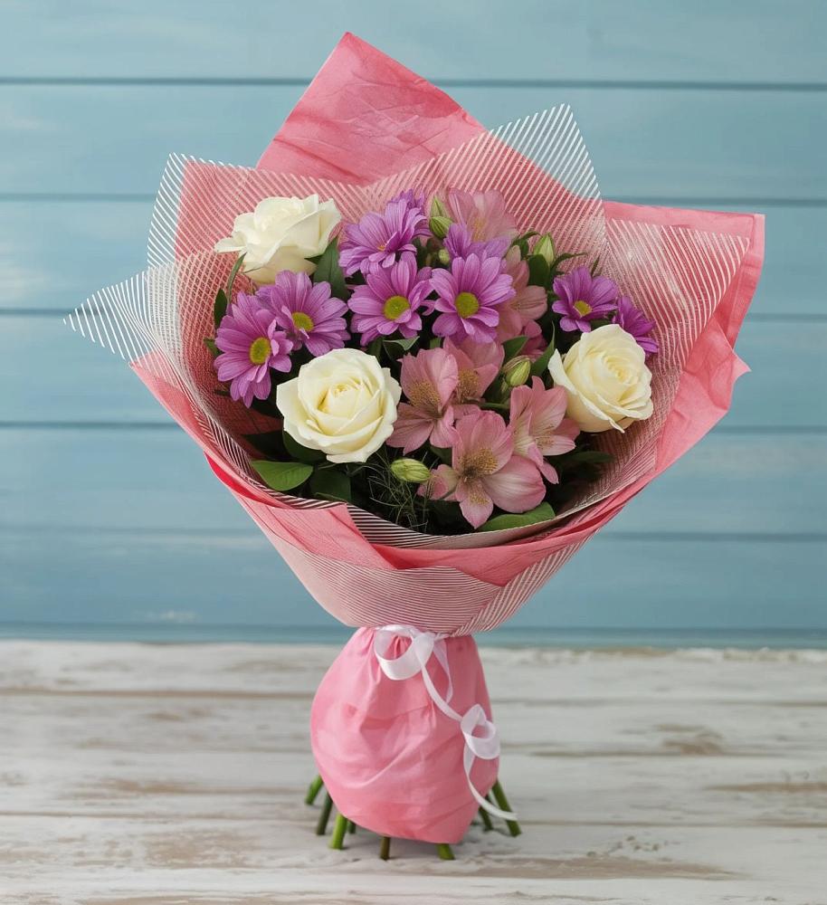 Букет цветов из: Герберы в Сенном Краснодарский край