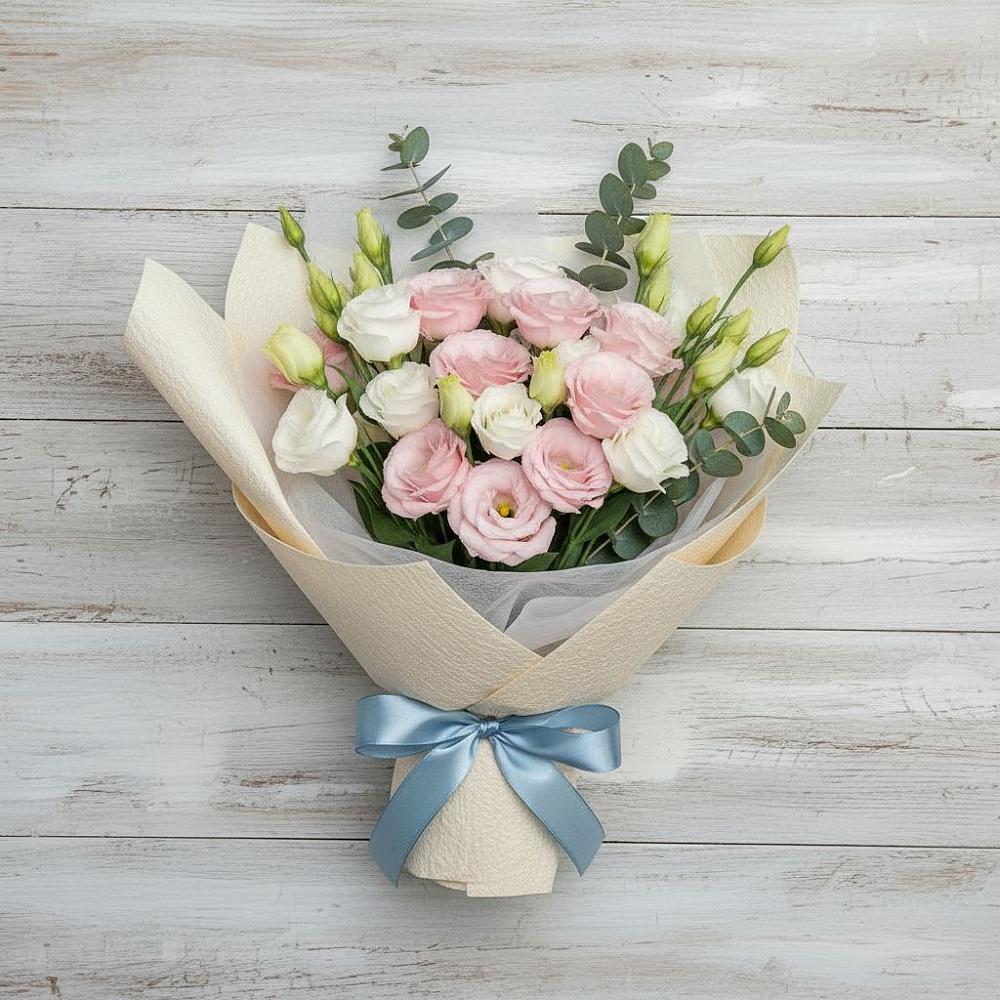 Букет цветов из: Лизиантусы в Сенном Краснодарский край